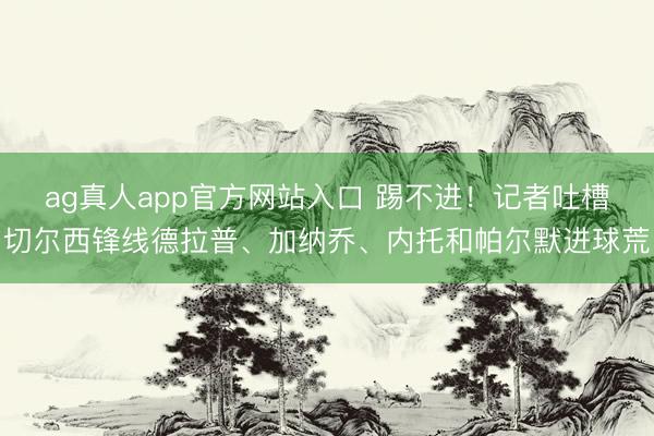 ag真人app官方网站入口 踢不进！记者吐槽切尔西锋线德拉普、加纳乔、内托和帕尔默进球荒