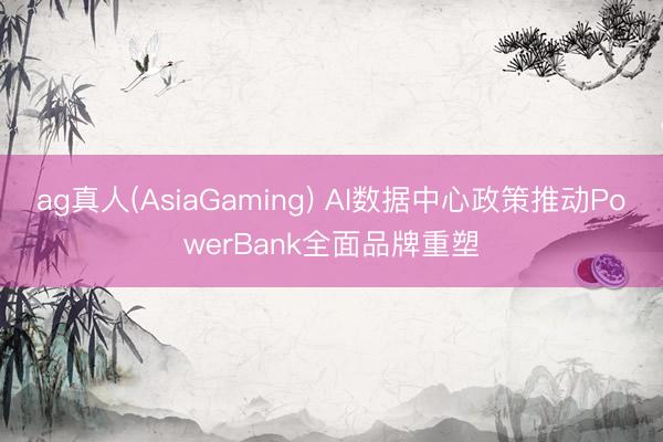 ag真人(AsiaGaming) AI数据中心政策推动PowerBank全面品牌重塑